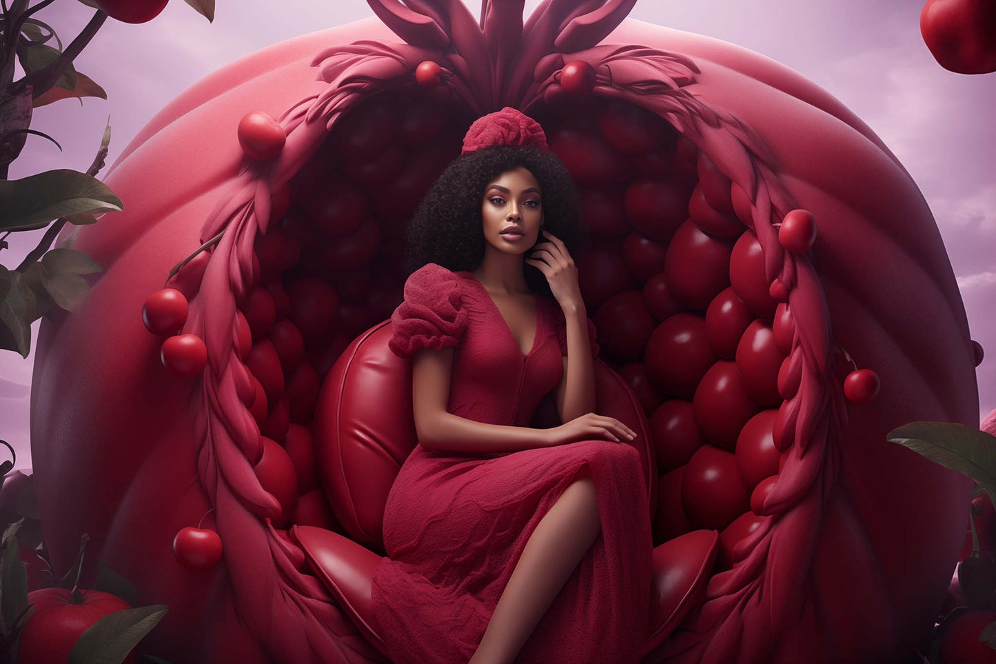 Burgundy Lady