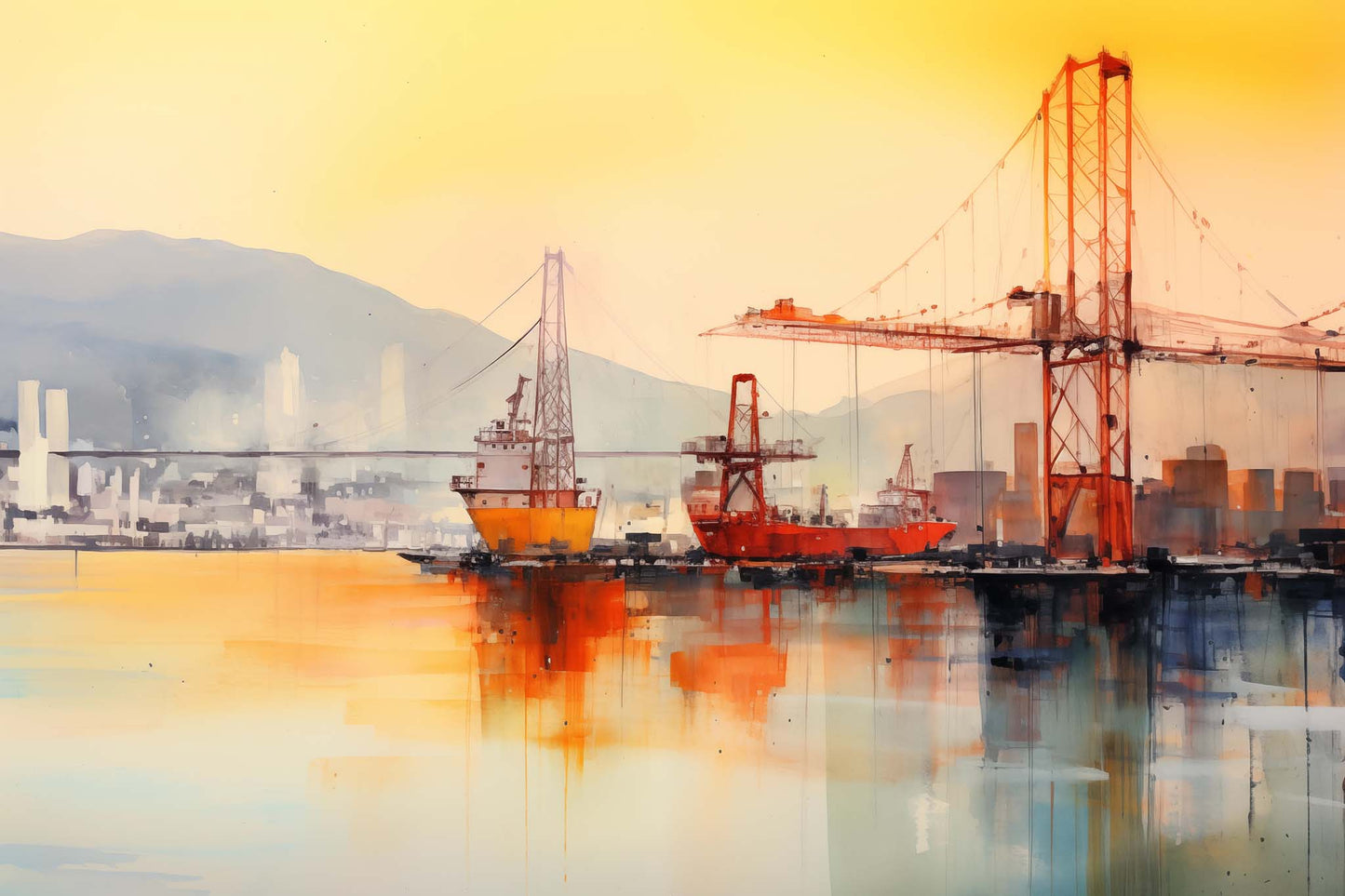 Sunset over the Shipyard