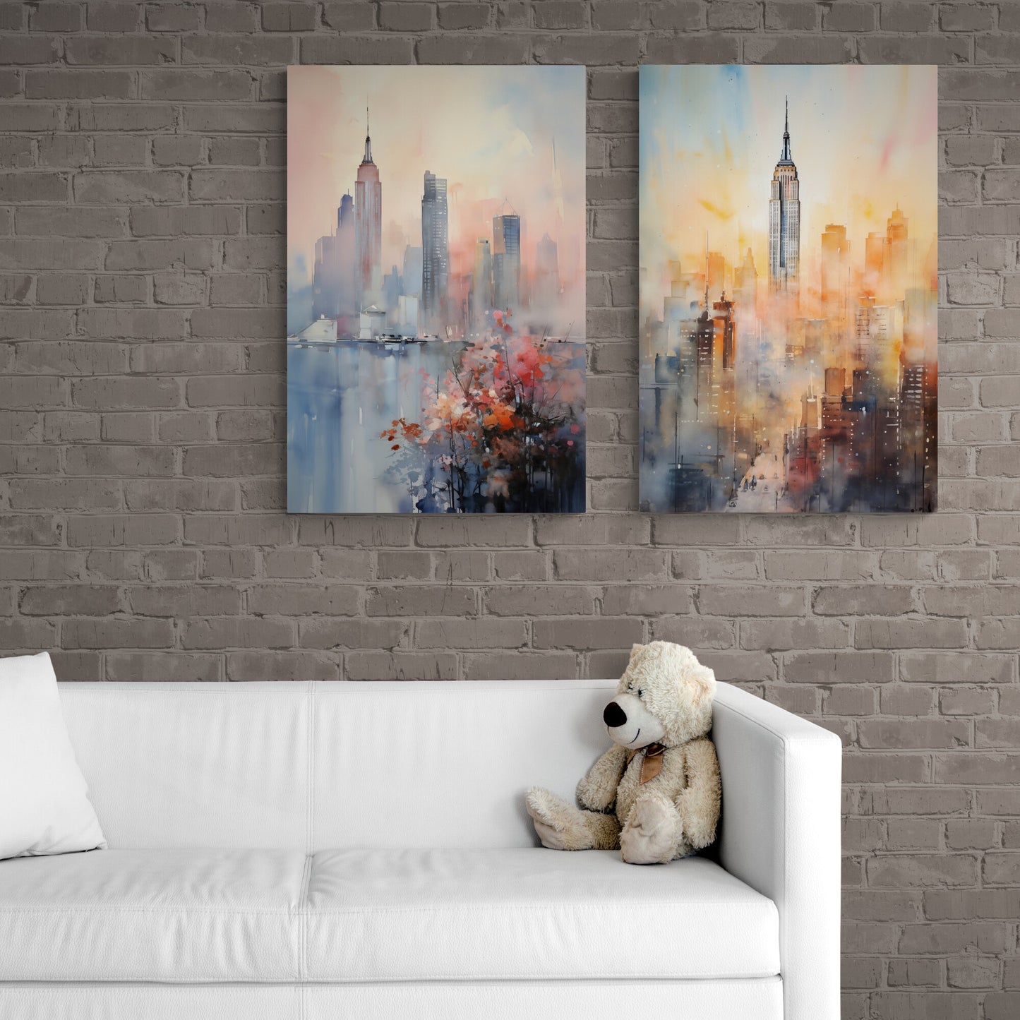 New York's Blushing Skyline