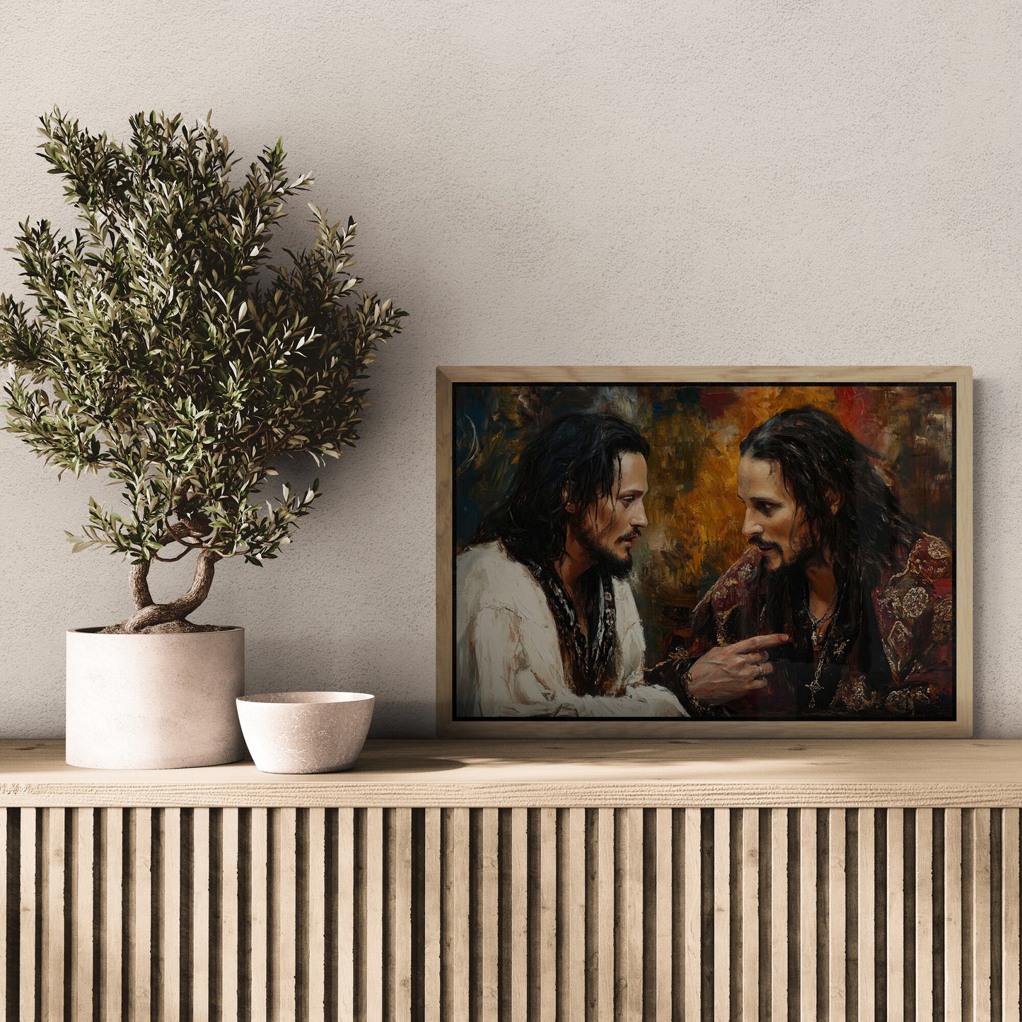 Jesus talks to Johnny Depp