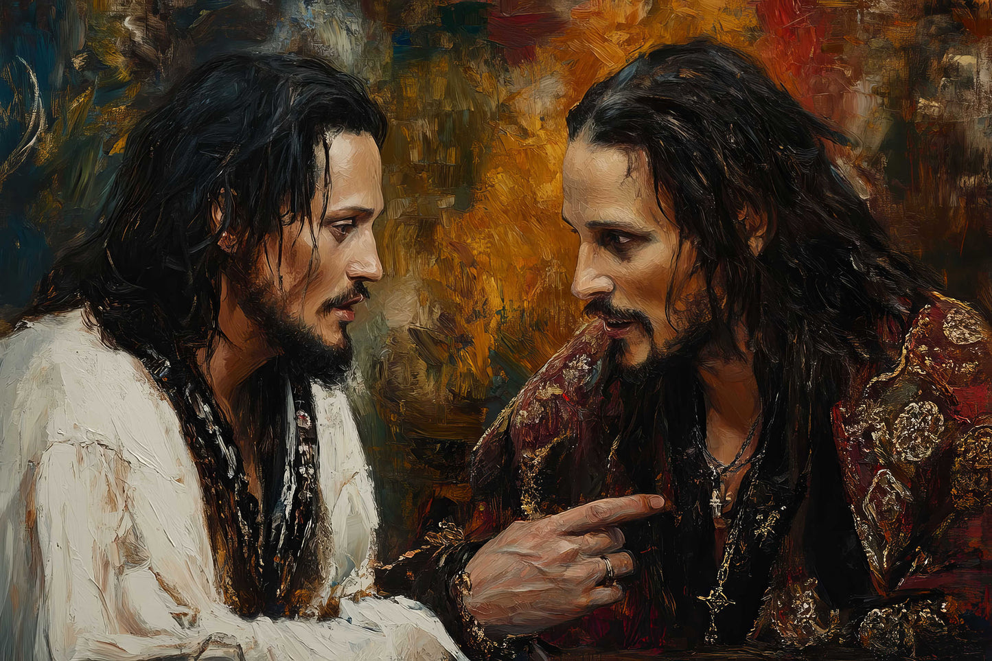 Jesus talks to Johnny Depp