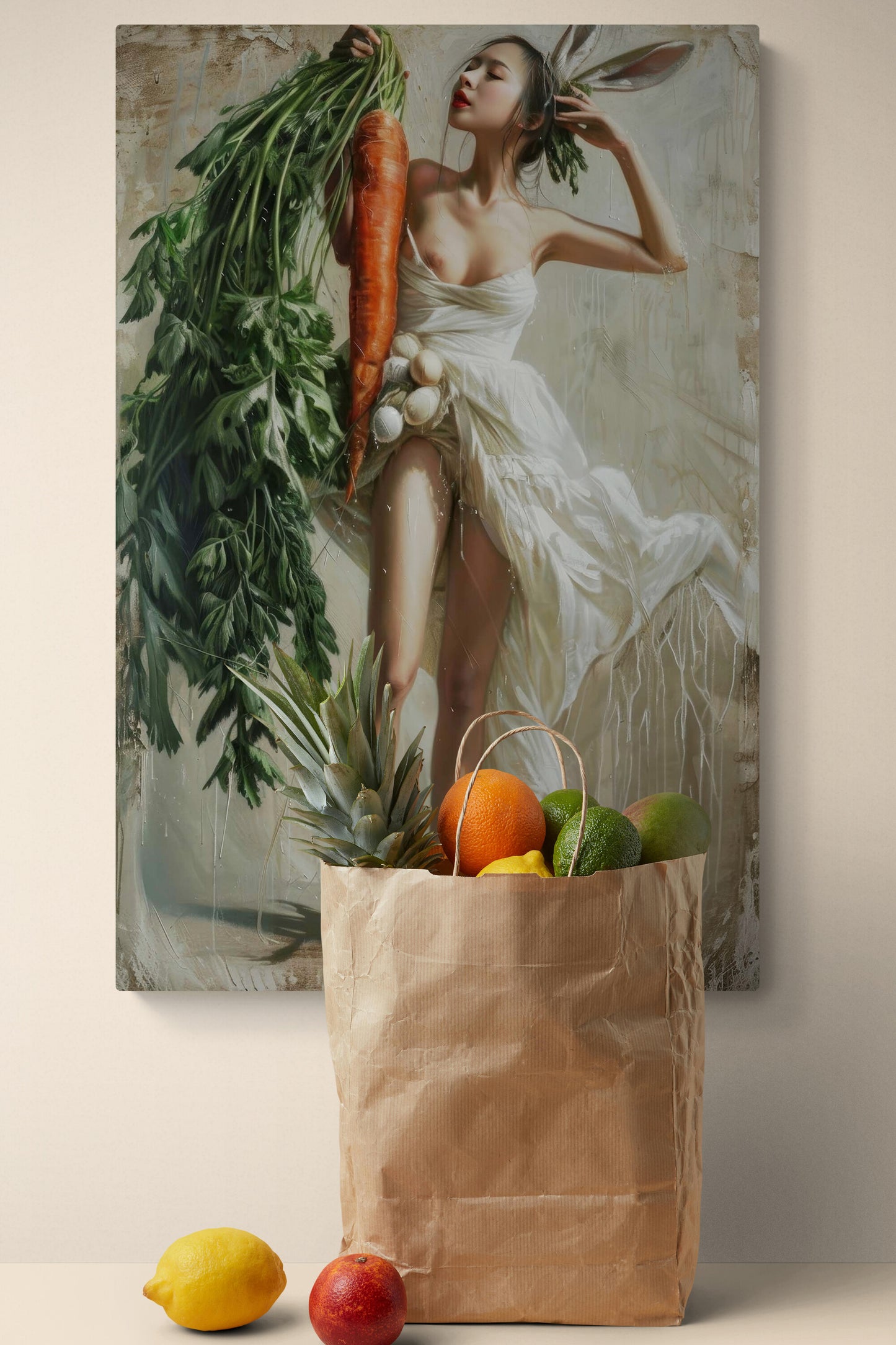 Wandkunst Bunny Baroque