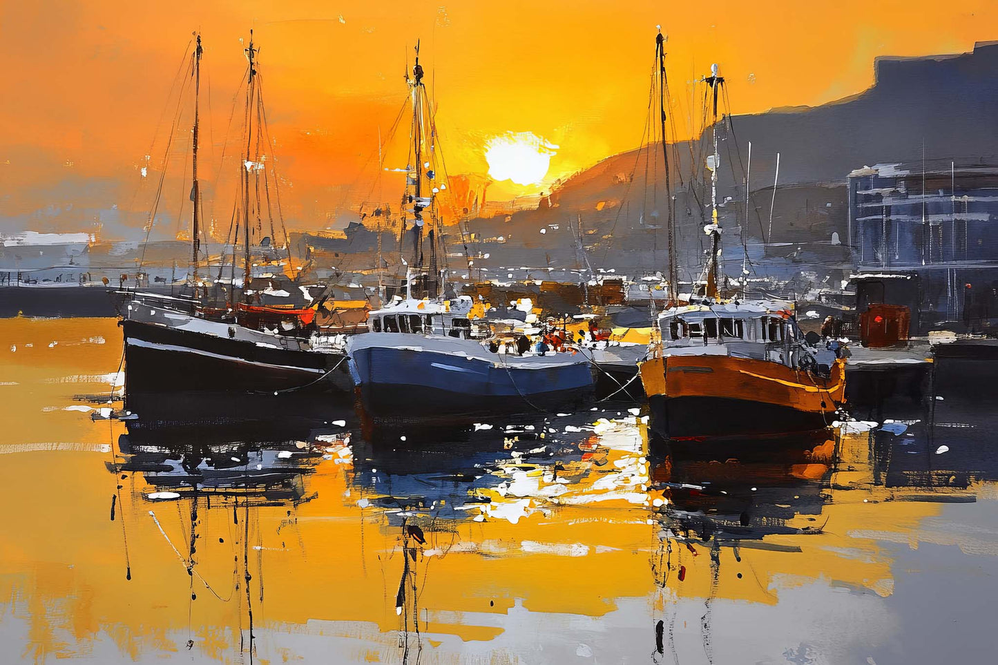 Harbour Sunset Reflections