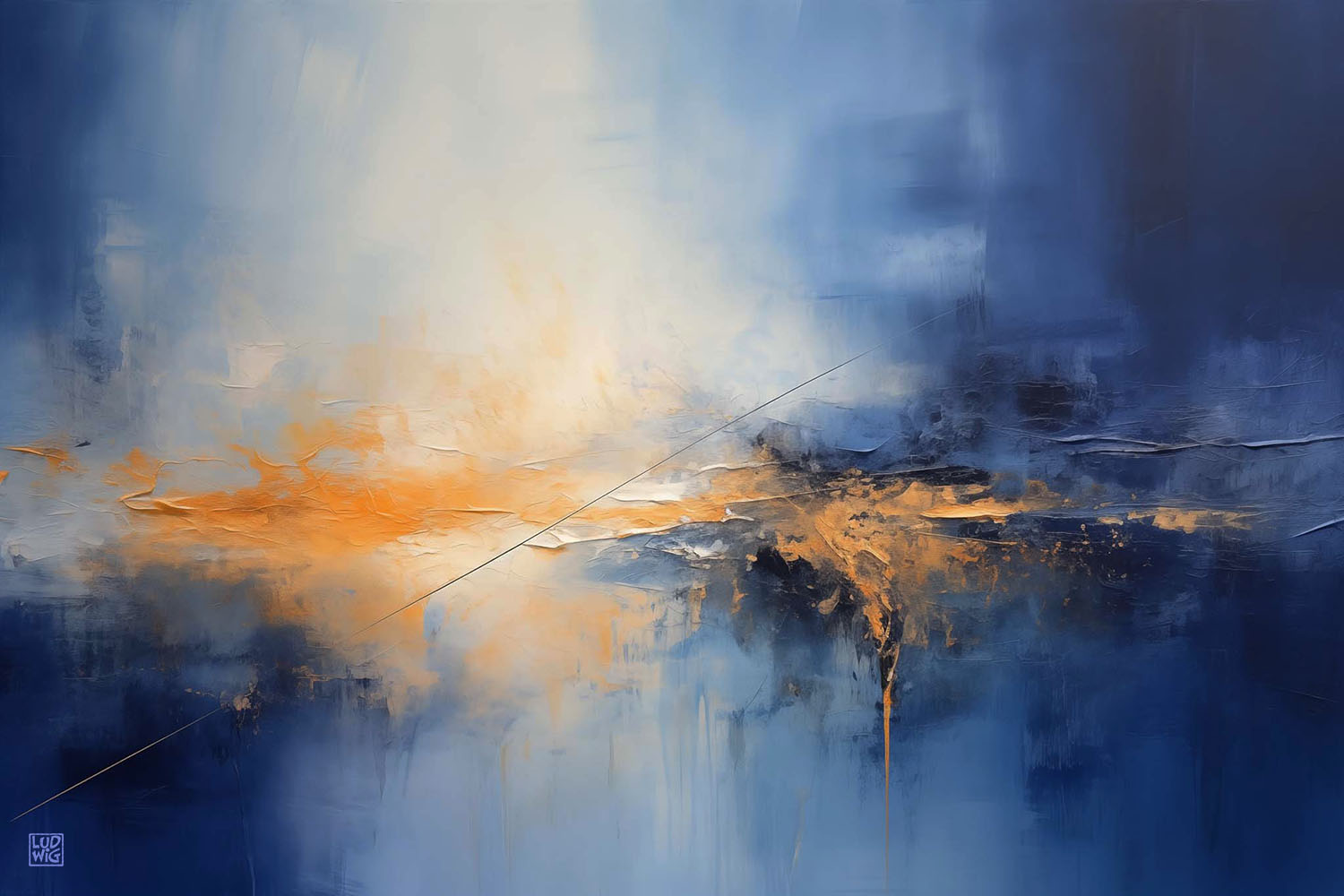 Blue Abstract #3 by Ludwig