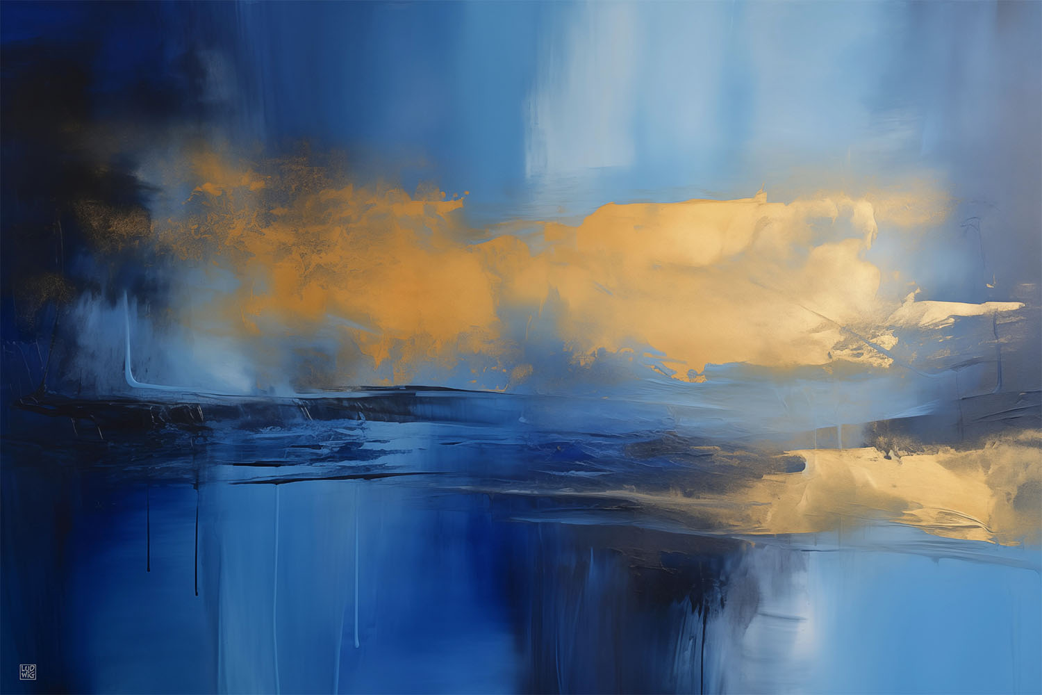 Blue Abstract #4 by Ludwig