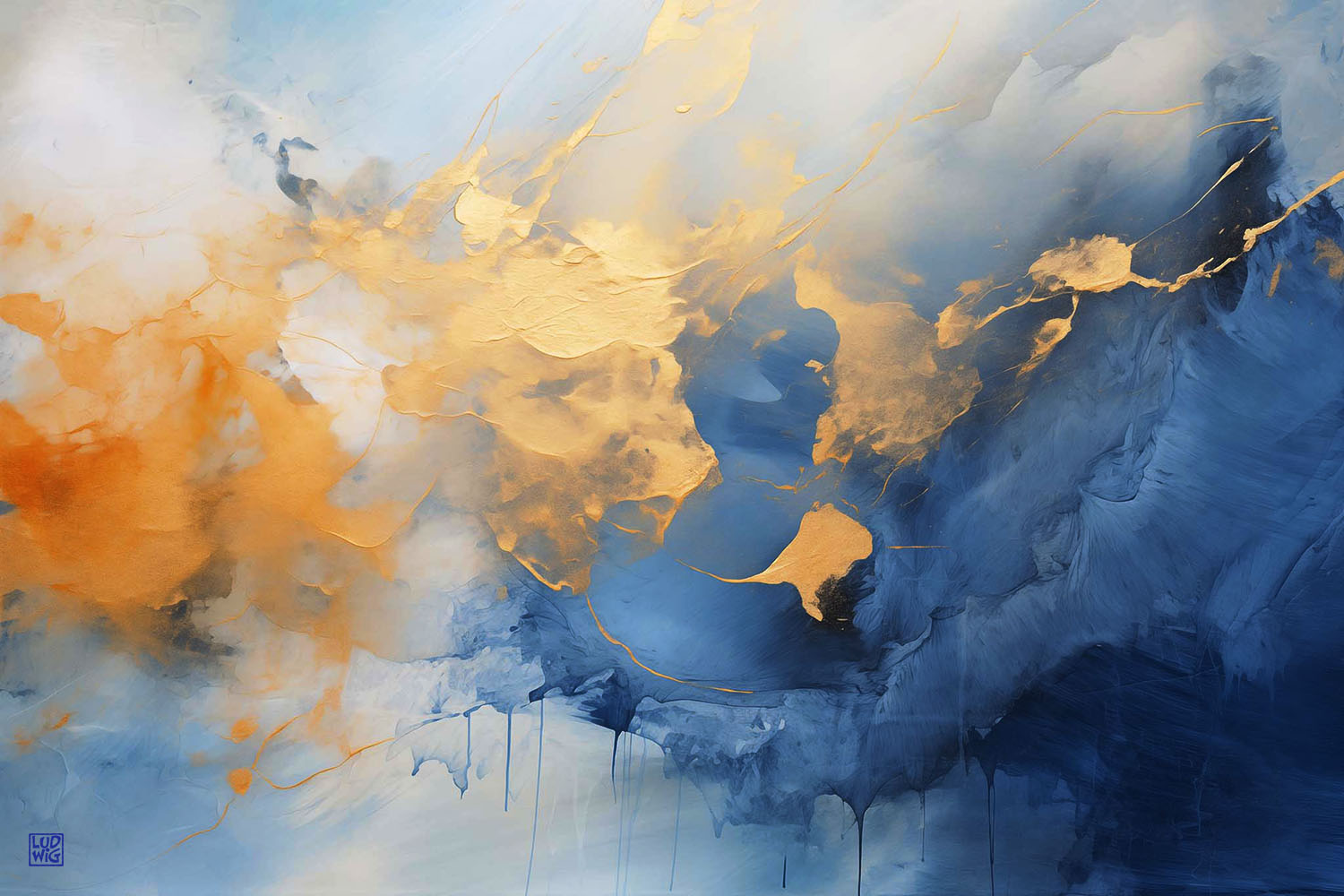 Blue Abstract #1 by Ludwig