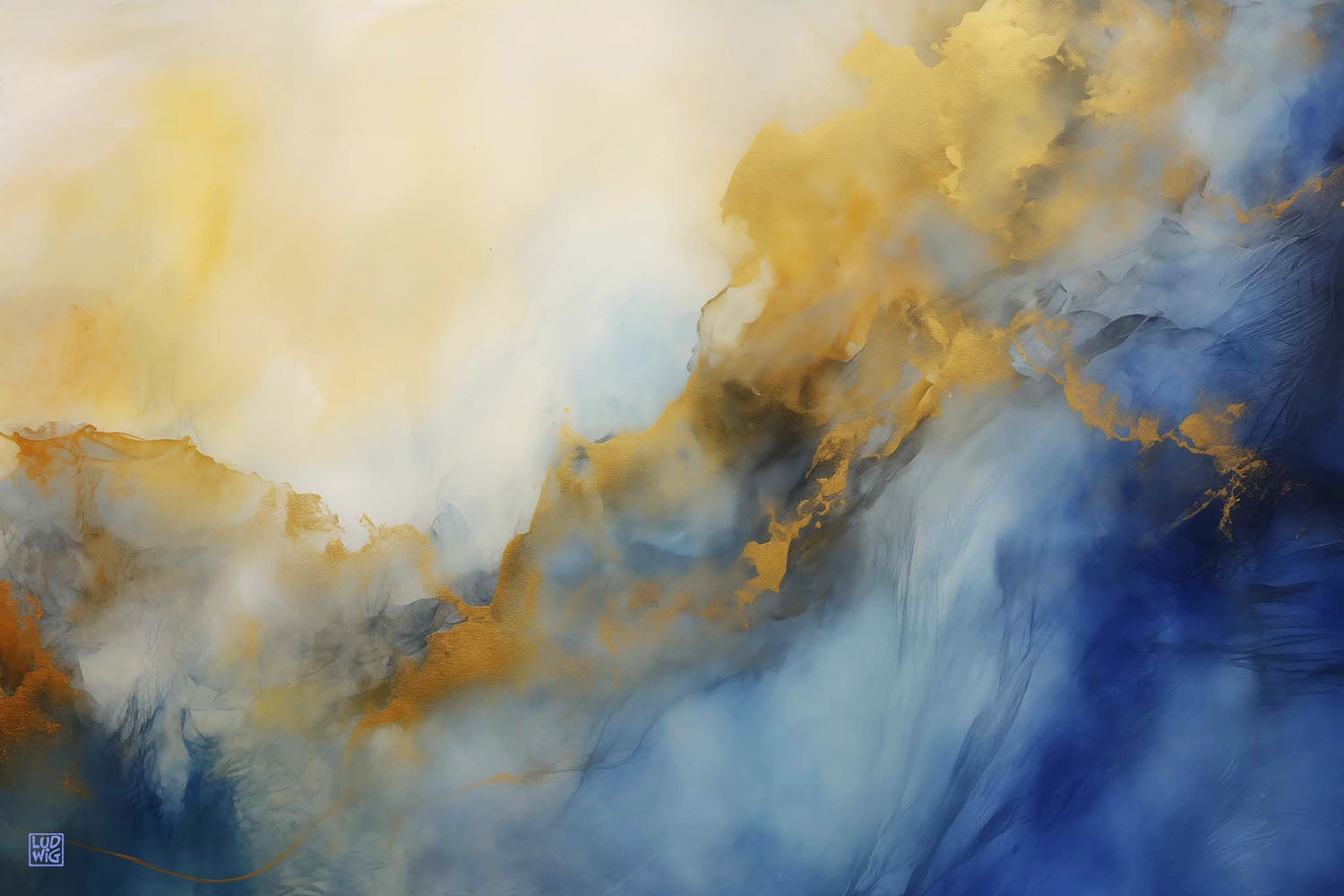 Blue Abstract #5 by Ludwig