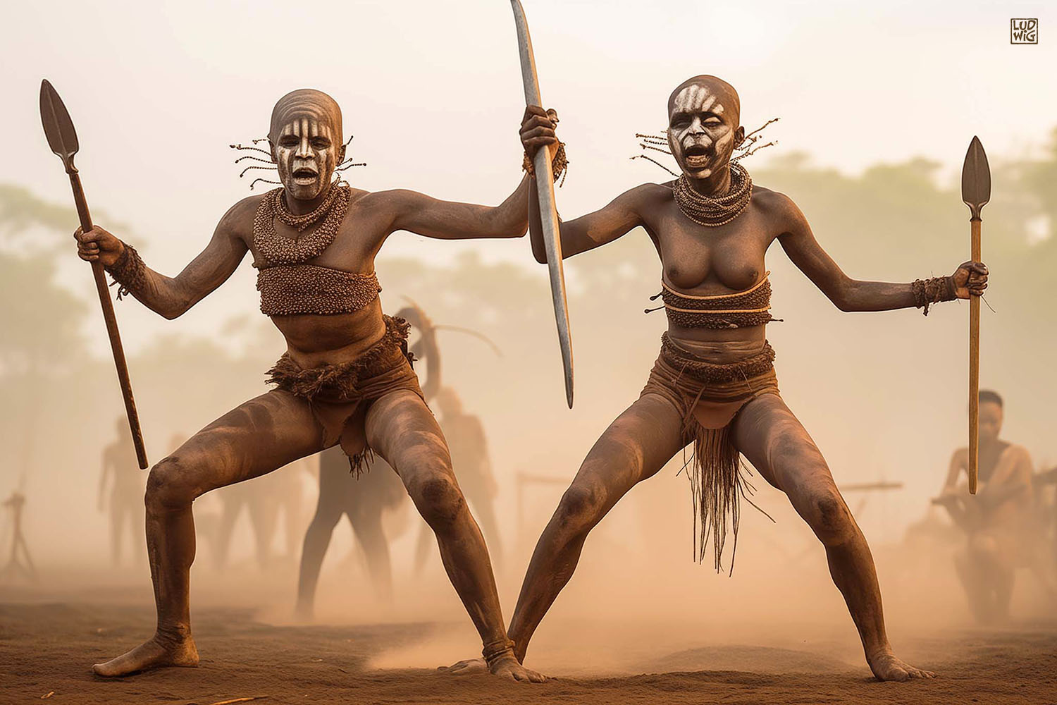 Nuba Queens #5 by Ludwig