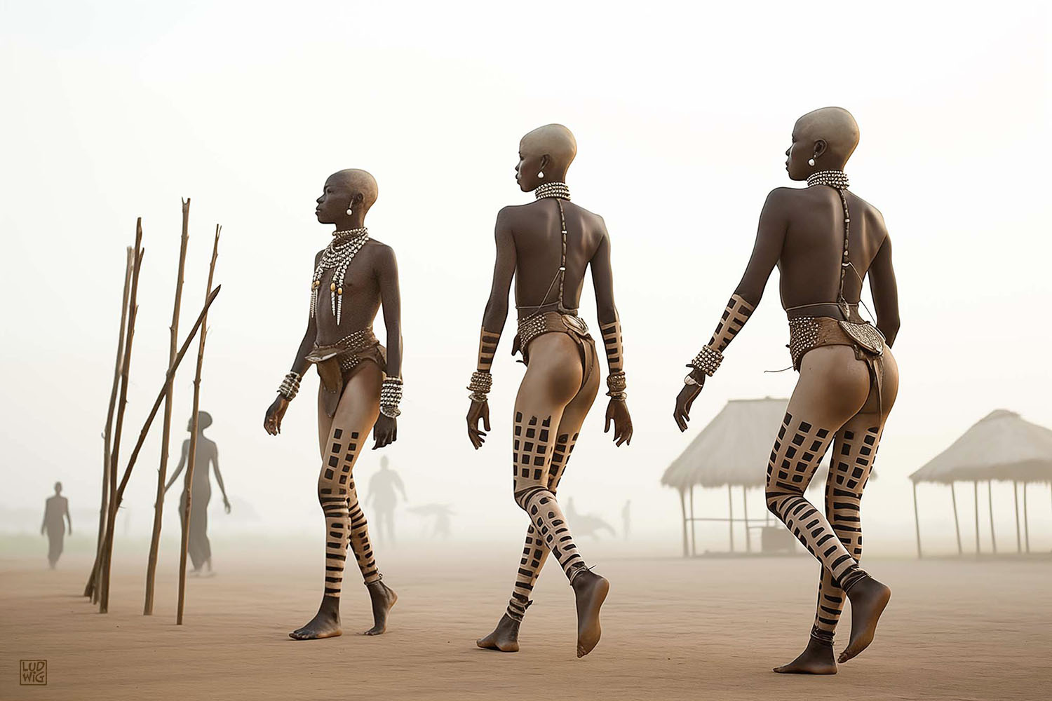 Nuba Queens #2 by Ludwig