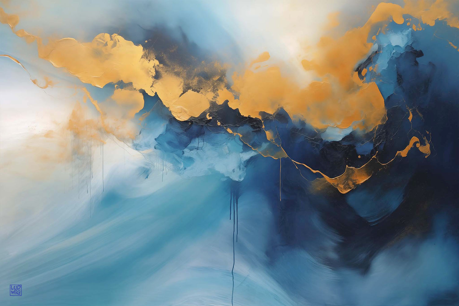 Blue Abstract #2 by Ludwig