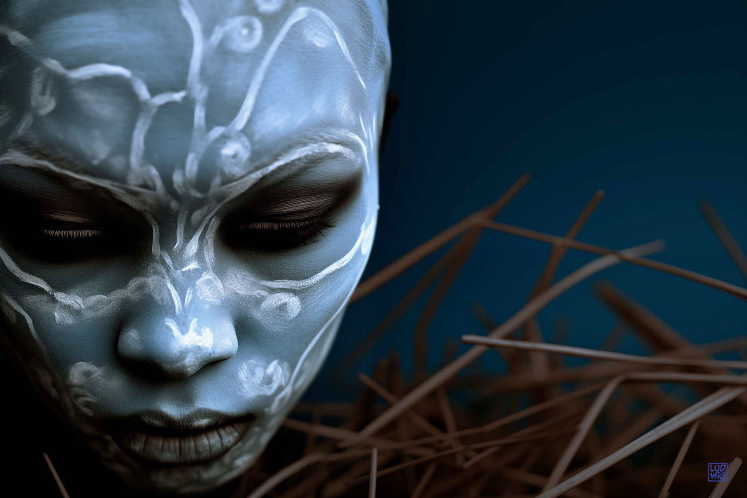 Blue Face by Ludwig