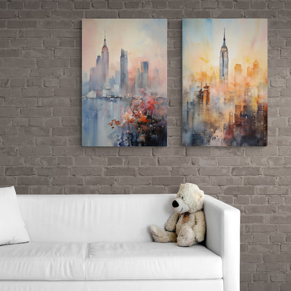 New York's Blushing Skyline