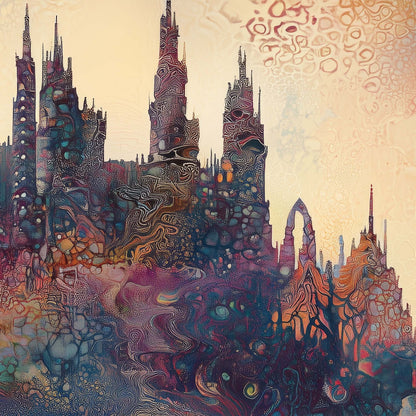 Gaudi Castle over Lake